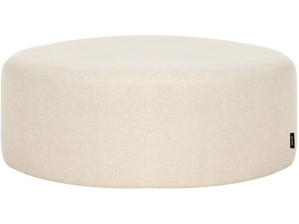 Značkový Béžový čalouněný puf Folk 70 cm