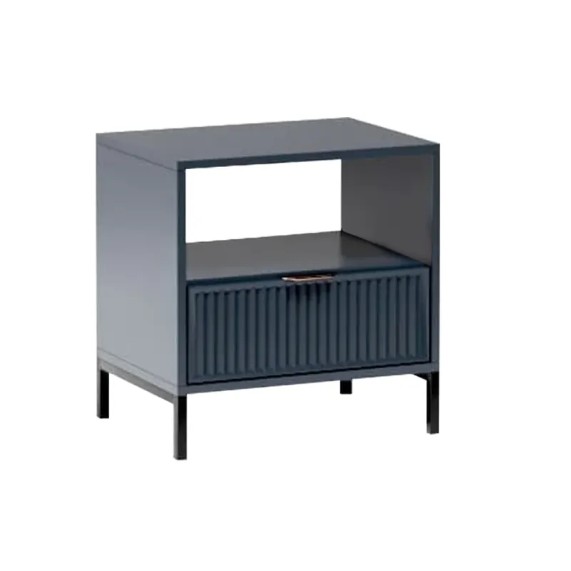Noční stolek, indigo modrá, STYLE LS 7 Top Prodej