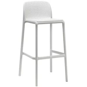 Bílá plastová barová židle Lido 76 cm Originální