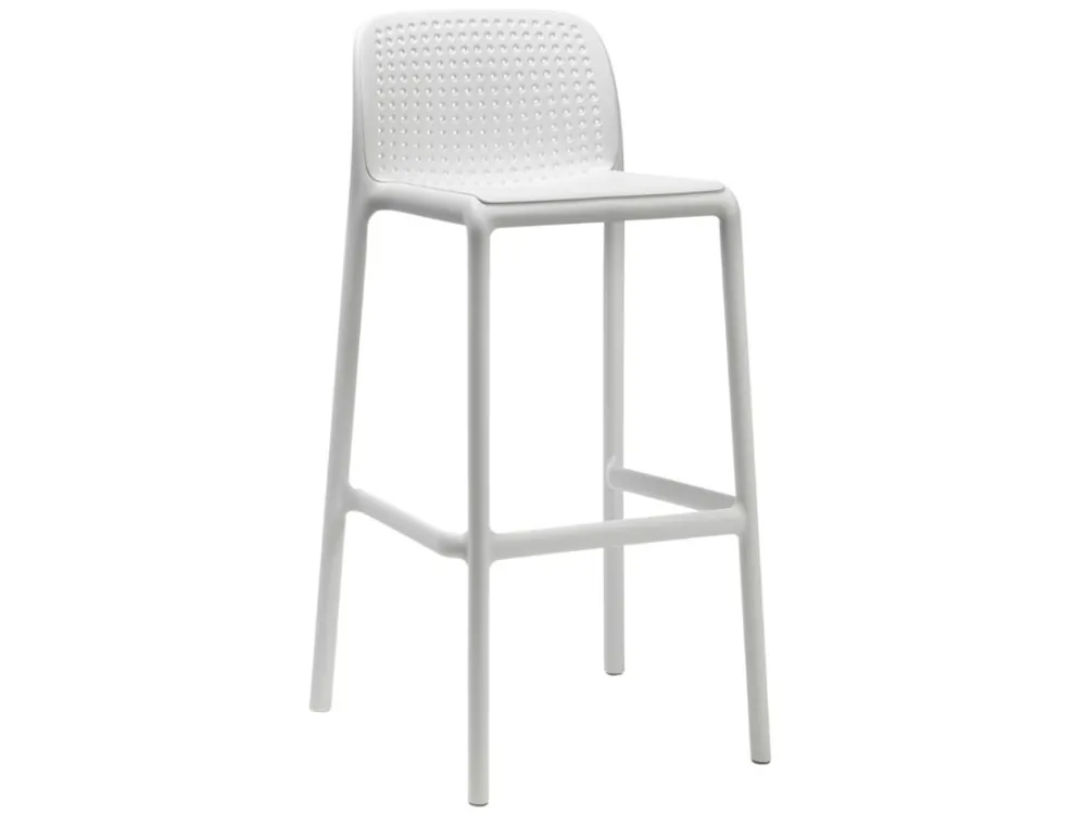 Bílá plastová barová židle Lido 76 cm Originální