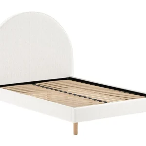 Časově Omezené Bílá bouclé postel Vipack Moon 140 x 200 cm