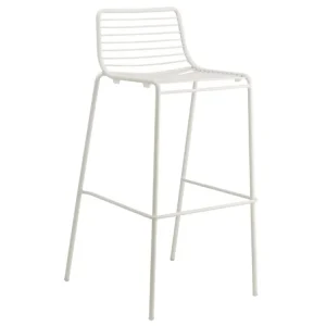 Bílá kovová barová židle Summer 75 cm Oblíbený