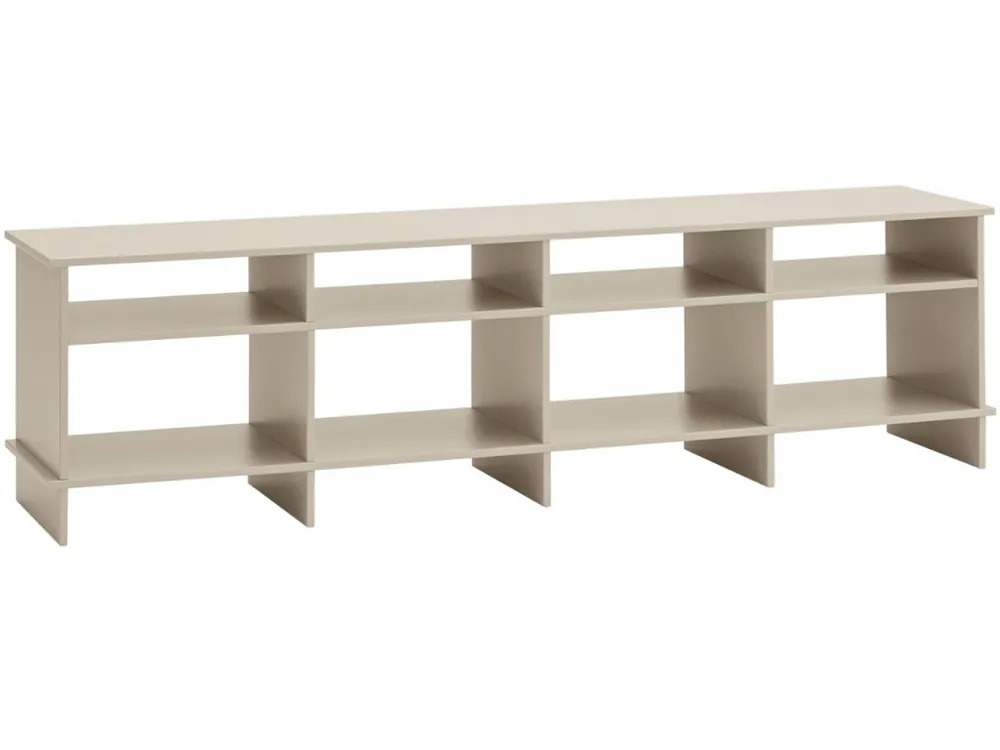 Béžový lakovaný TV stolek Teulat Inari 180 x 40 cm Cenový Hit