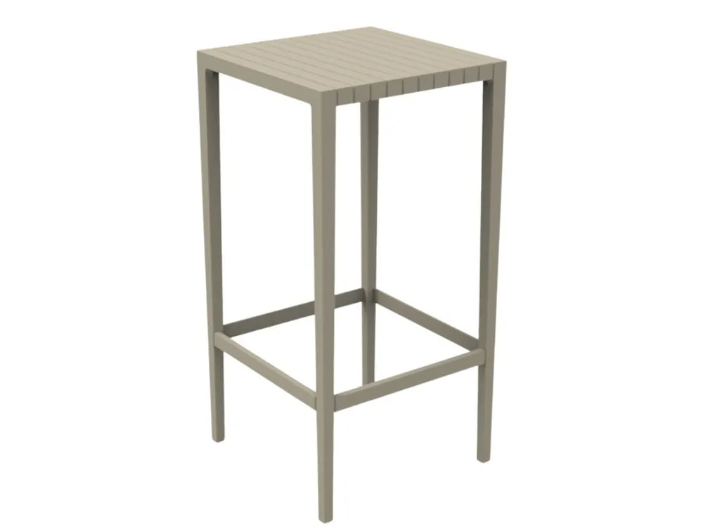 Speciální Cena Béžový plastový zahradní barový stůl SPRITZ 50 x 50 cm