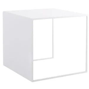 Bílý kovový konferenční stolek Gene 50 x 50 cm Horká Nabídka