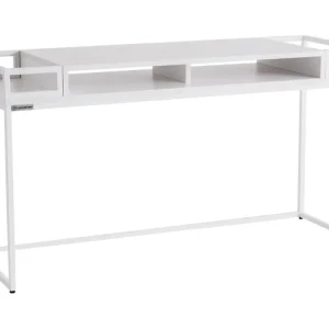 Akční Cena Bílý kovový toaletní stolek Glamour 140 x 50 cm