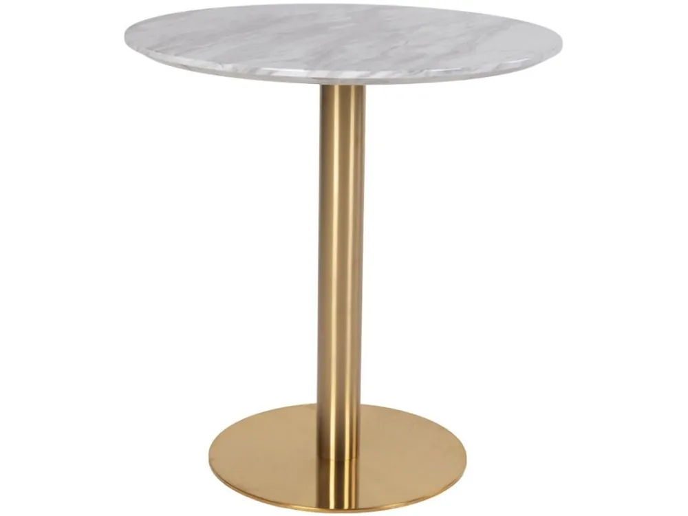 Výprodej Bílý kulatý bistro stůl Ascona 70 cm