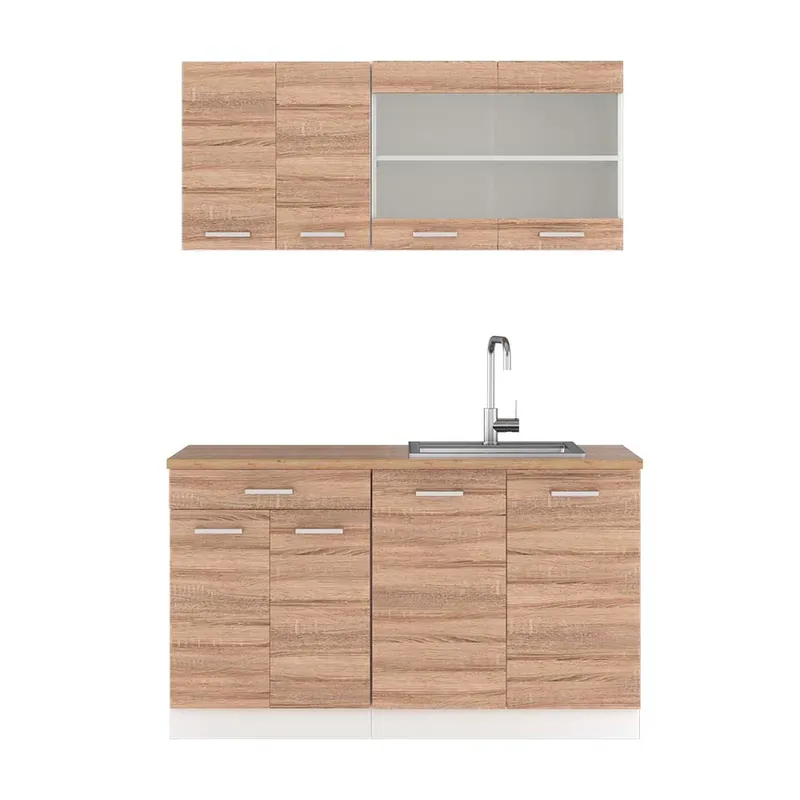 Jednotková kuchyně R-Line Sonoma/bílá 140 cm , PD Dub Vicco Poslední Šance