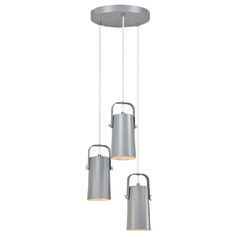 Akční Nabídka Visící lampa, šedá / kov, DEVAN