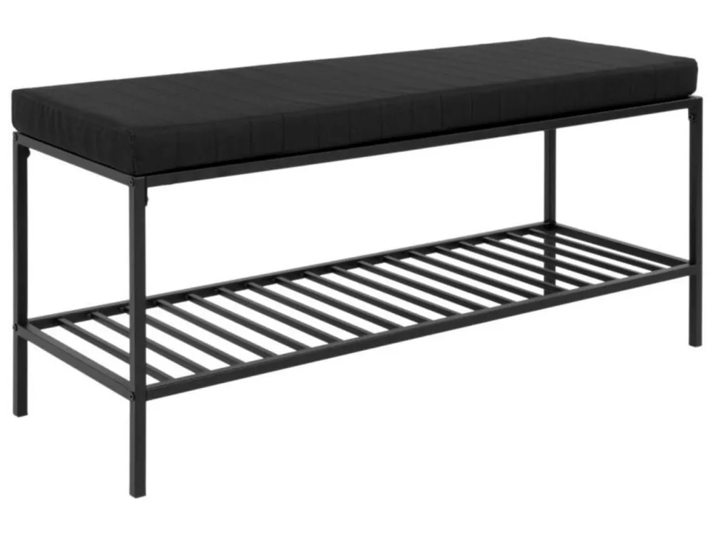 Nejlepší Cena Černá kovová lavice Winter 100 cm