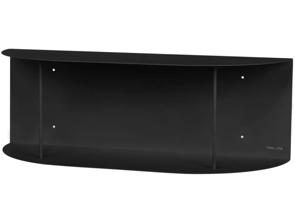 Černá kovová nástěnná police Lina 60 x 20 cm Super Cena