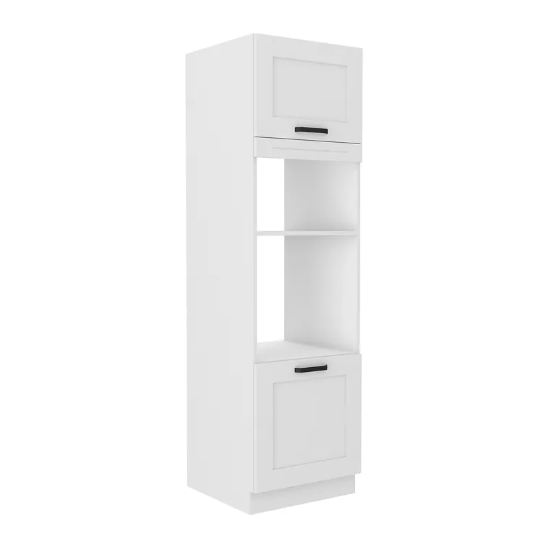 Cenově Výhodný Vysoká skříňka na troubu a mikrovlnou troubu, bílá, LULA 60 DPM-210 2F