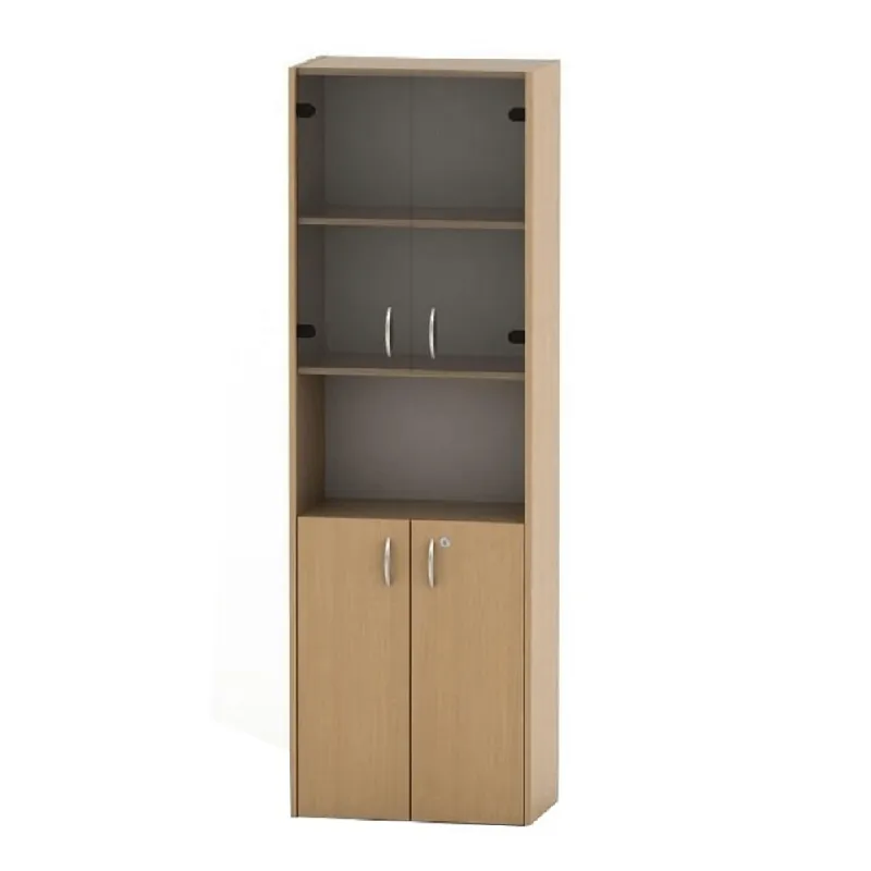 Policová skříňka s vitrínou, buk, TEMPO ASISTENT 2 NEW 004 Top Prodej