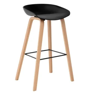 Černá plastová barová židle Somcasa Ronie 76 cm Top Prodej