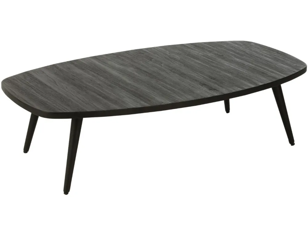 Černý dřevěný konferenční stolek J-line Takke 120 x 70 cm Finální Výprodej