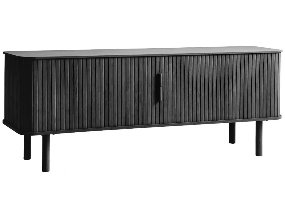 Odeslání Ihned Černý dubový TV stolek Cavo 160 x 40 cm