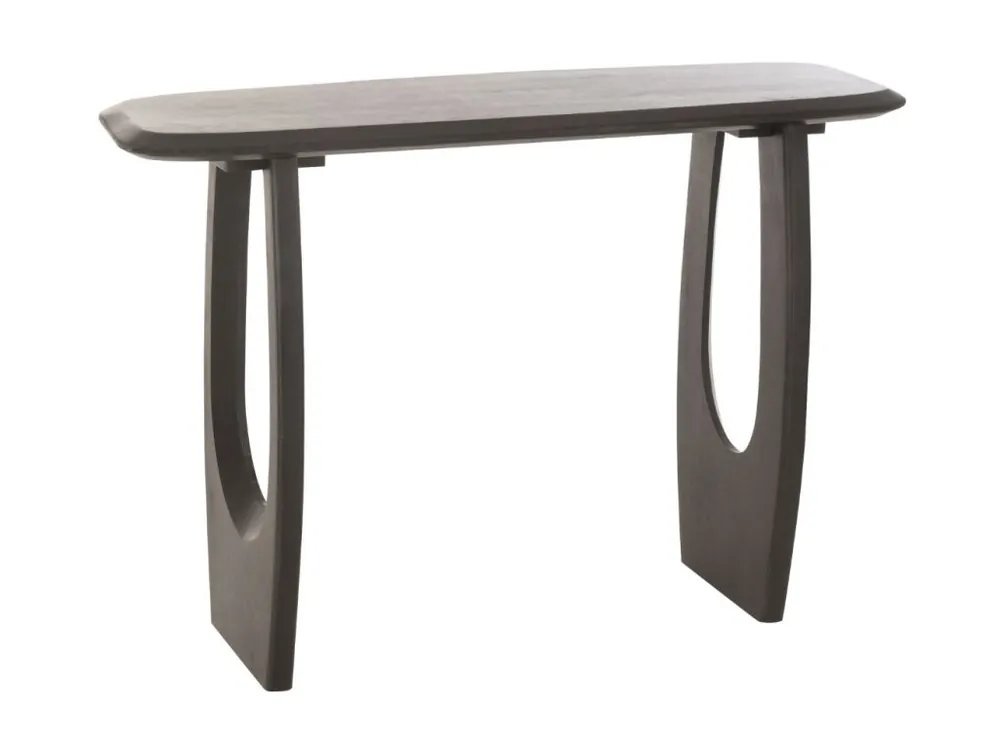 Černý dřevěný toaletní stolek J-line Cargo 120 x 30 cm Must-Have