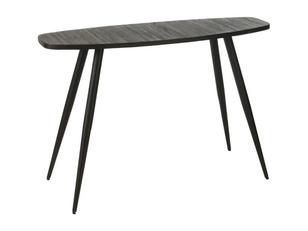 Černý dřevěný toaletní stolek J-line Takke 120 x 40 cm Cenová Bomba