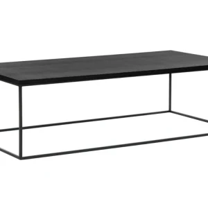 Super Cena Černý dubový konferenční stolek Kafibor 100 x 50 cm