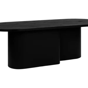 Černý dubový konferenční stolek Looi 115 x 50 cm Aktuální