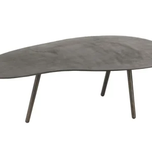 Časově Omezené Černý kovový konferenční stolek J-line Ashara 119 x 71,5 cm