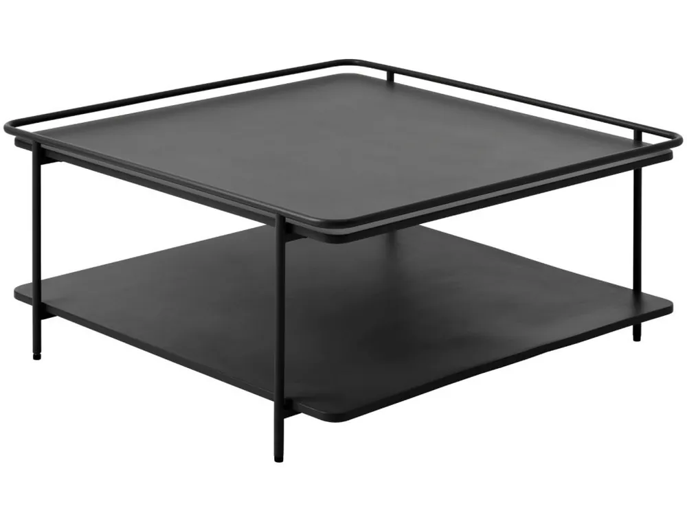 Koupit Online Černý kovový konferenční stolek Yuba 75 x 75 cm