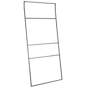 Speciální Cena Černý kovový koupelnový žebřík Reynor 180 x 80 cm