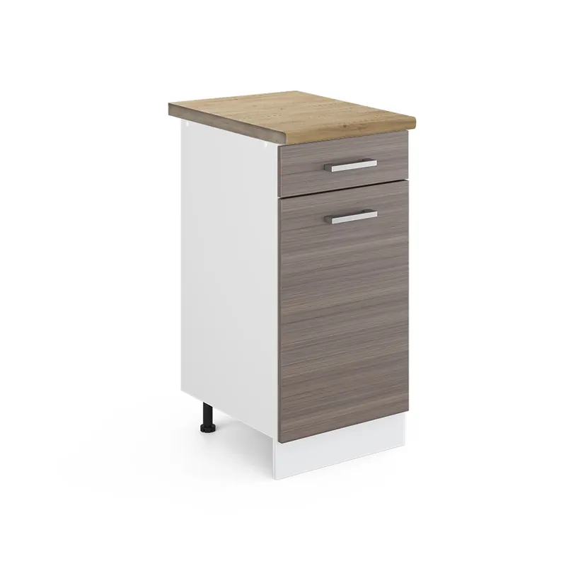 Ověřený Spodní skříňka kuchyňské linky R-Line Ušlechtilá šedá 40 cm , PD Dub Vicco