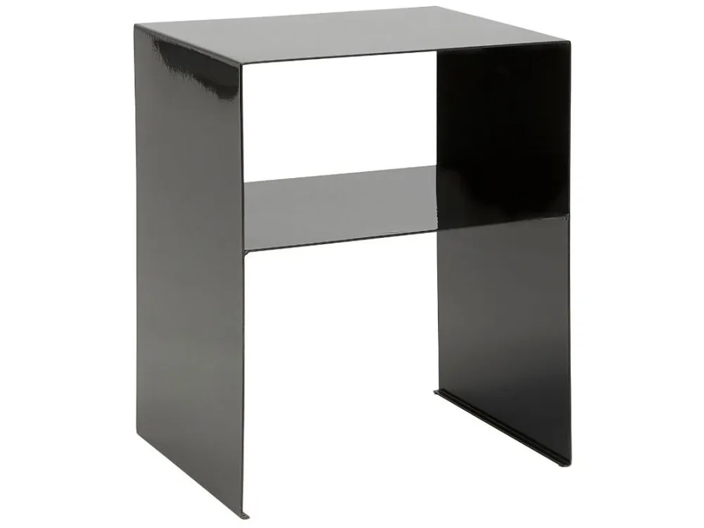 Černý kovový odkládací stolek Fari 40 x 32 cm Cenový Hit