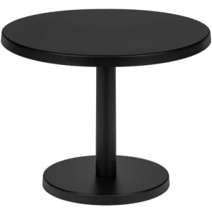 Aktuální Černý kovový odkládací stolek Odo 52 cm