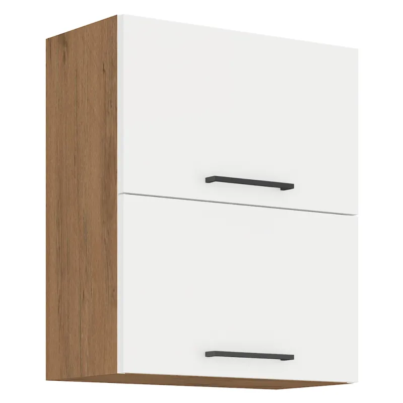 Horní skříňka, dub lancelot / bílá extra vysoký lesk HG, VEGA 60 GU-72 2F Koupit Online