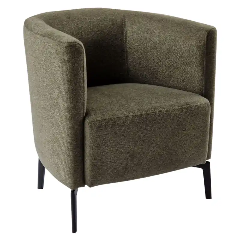 Designové křeslo, zelená/černá, KAPY Poslední Šance