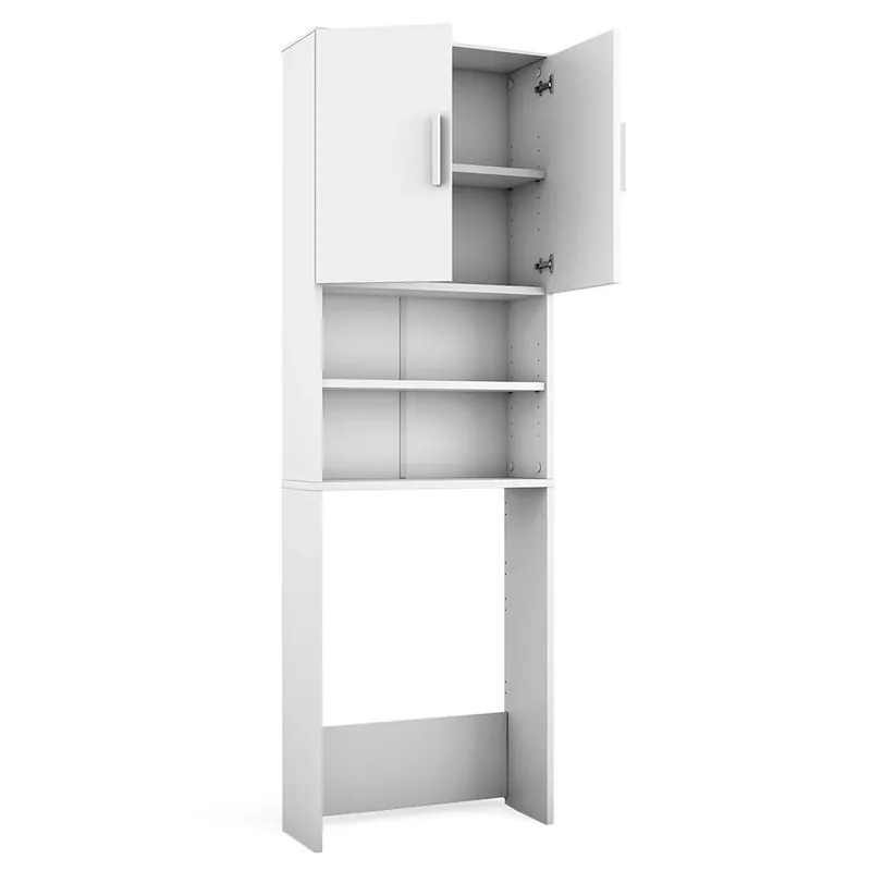 WC skříňka Bílá 64 x 190 cm se 2 dveřmi Vicco Dokud Zásoby Vydrží