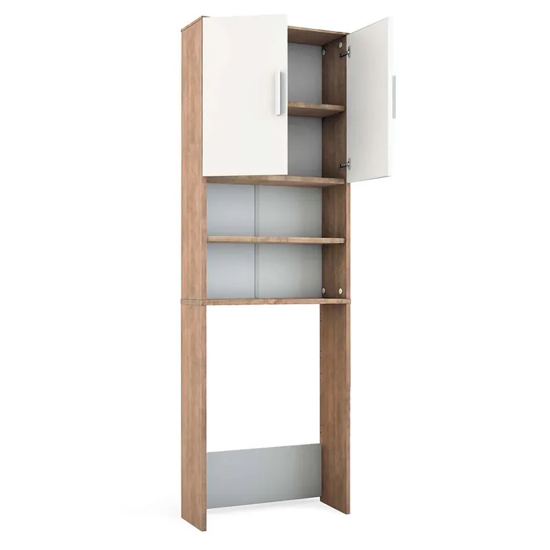 WC skříňka Sonoma/bílá 64 x 190 cm se 2 dveřmi Vicco Finální Výprodej