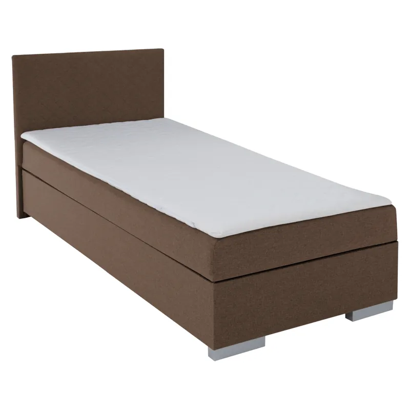 Odeslání Ihned Boxspringová postel, jednolůžko, hnědá, 90x200, univerzální, ADARA