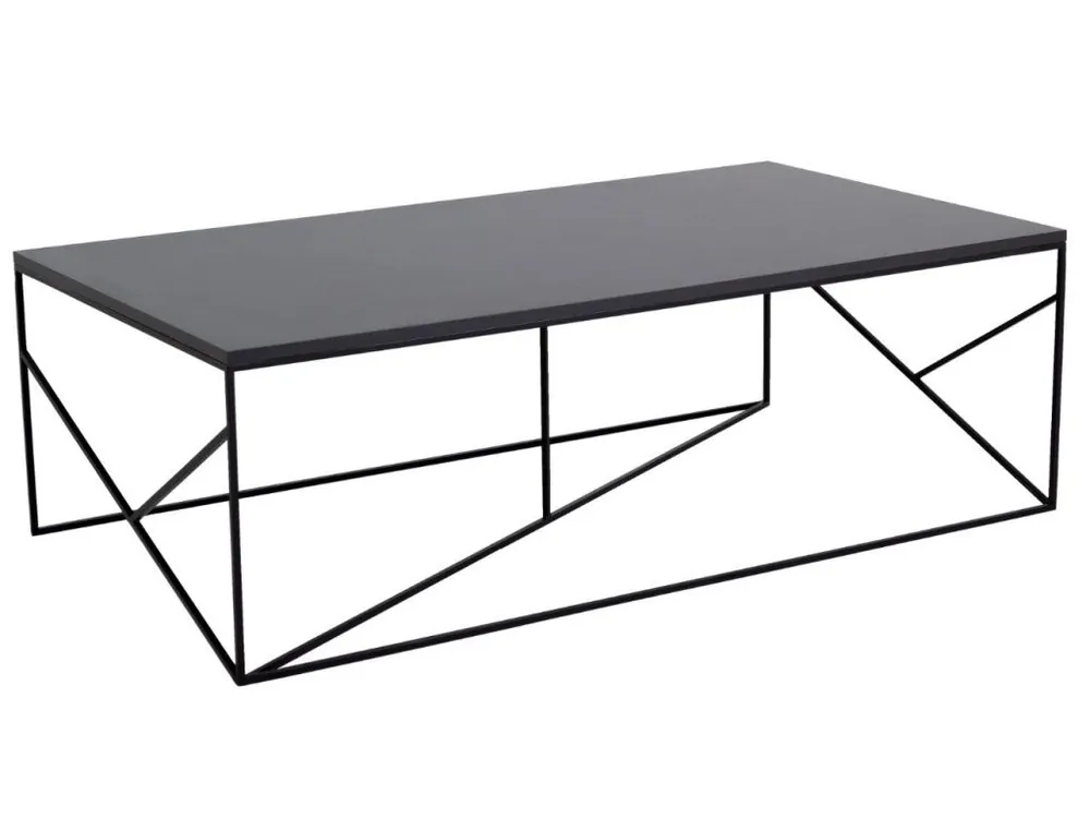 Černý lakovaný konferenční stolek Fanny 140 x 80 cm Tovární Cena