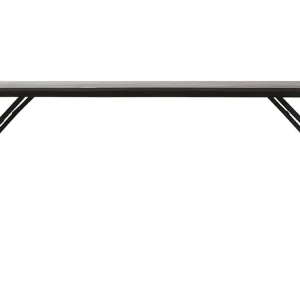Černý mangový skládací jídelní stůl Party 180 x 80 cm Sleva