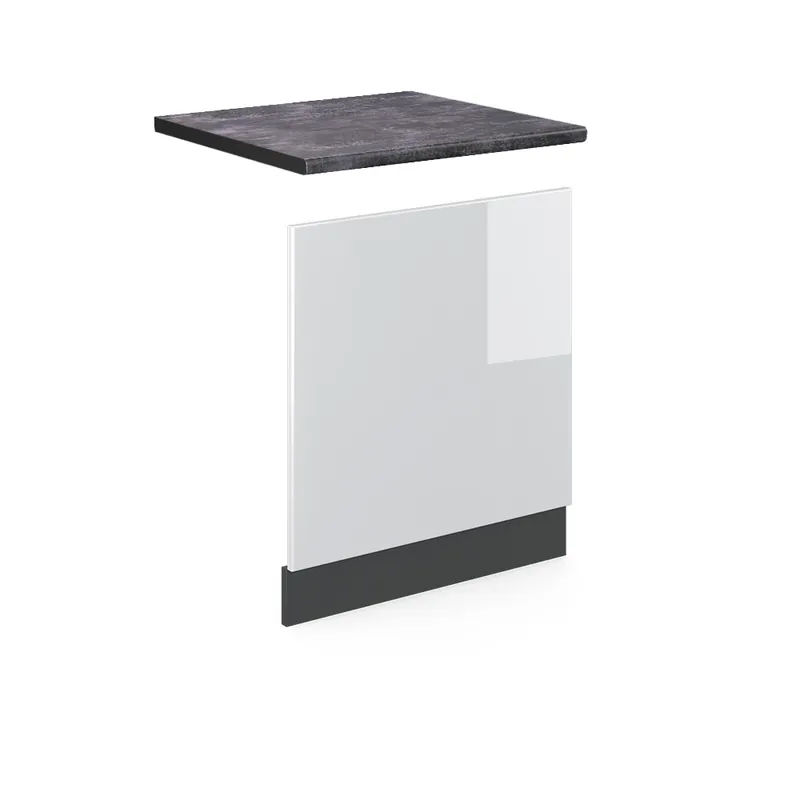Přední panel R-Line Bílá vysoký lesk 60 cm , PD Antracit Vicco Horká Nabídka