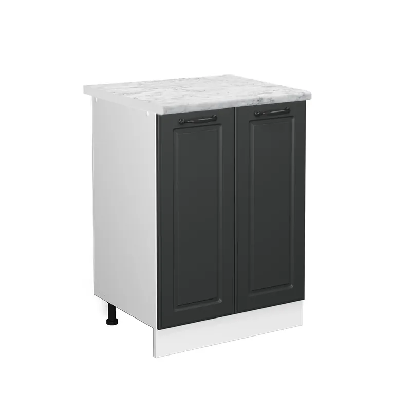 Must-Have Spodní skříňka kuchyňské linky R-Line Antracitový venkovský dům 60 cm , PD Mramor Vicco