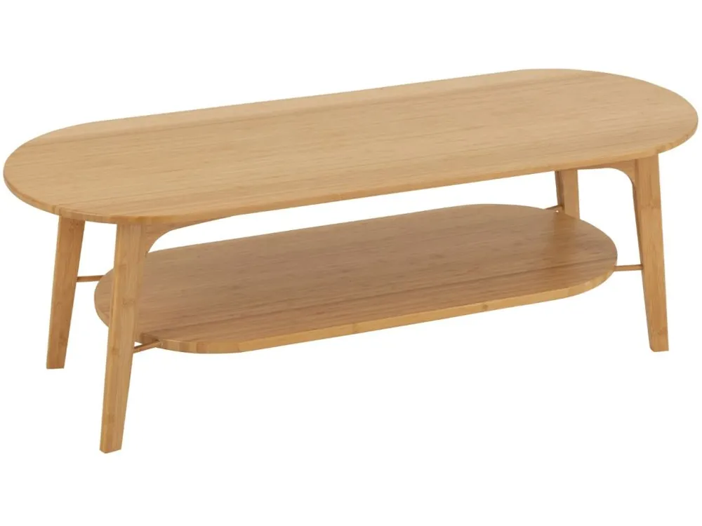 Akce Dřevěný konferenční stolek J-line Bamari 120 x 45 cm