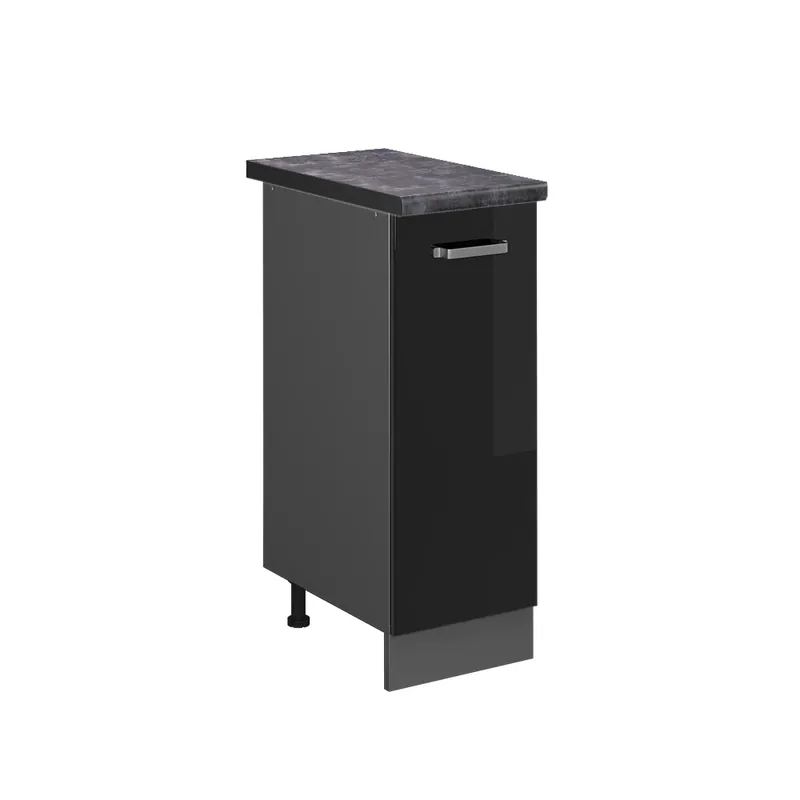 Lékárničková skříňka R-Line Černý vysoký lesk 30 cm , PD Antracit Vicco Top Prodej