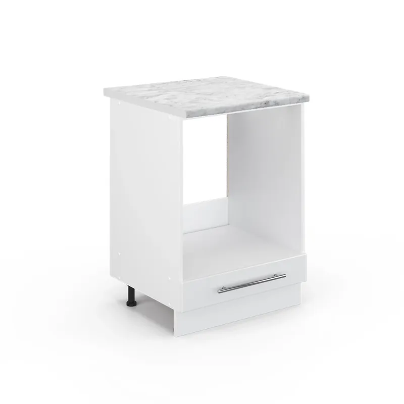 Skříňka na vestavěnou troubu Fame-Line Bílá vysoký lesk 60 cm , PD Mramor Vicco Značkový