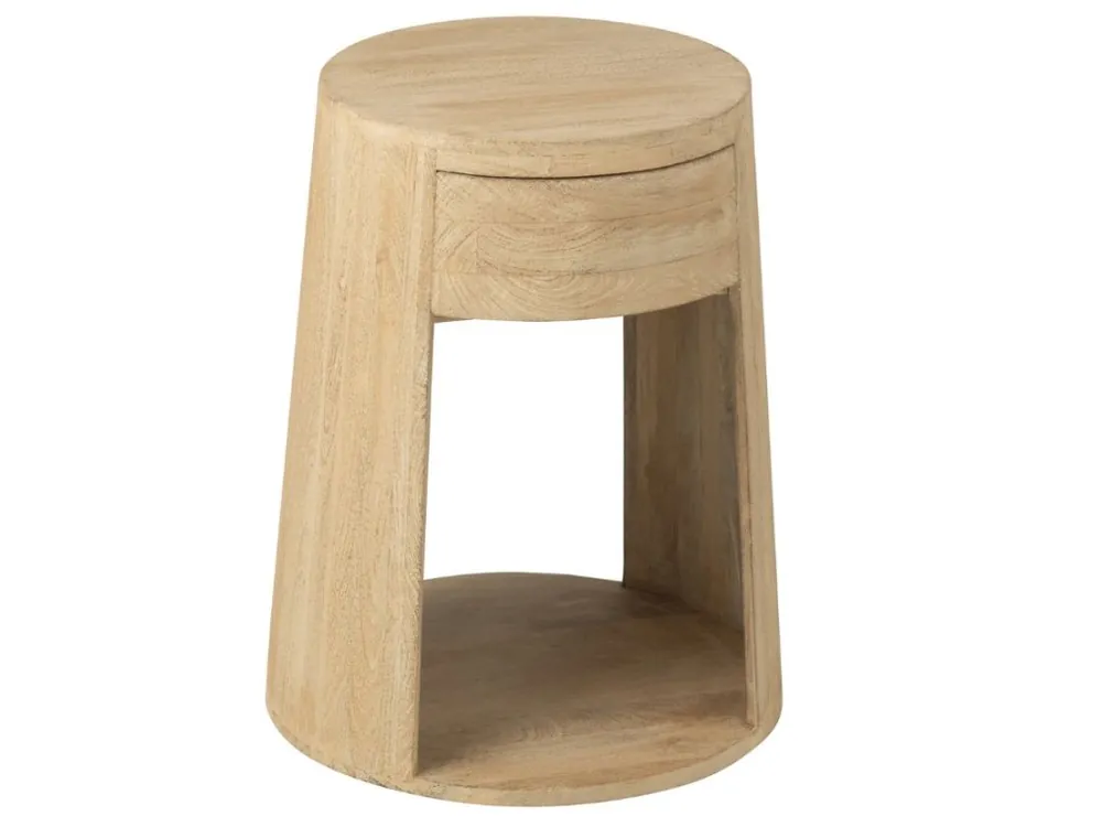 Bezpečná Platba Dřevěný odkládací stolek J-line Colis 40 cm