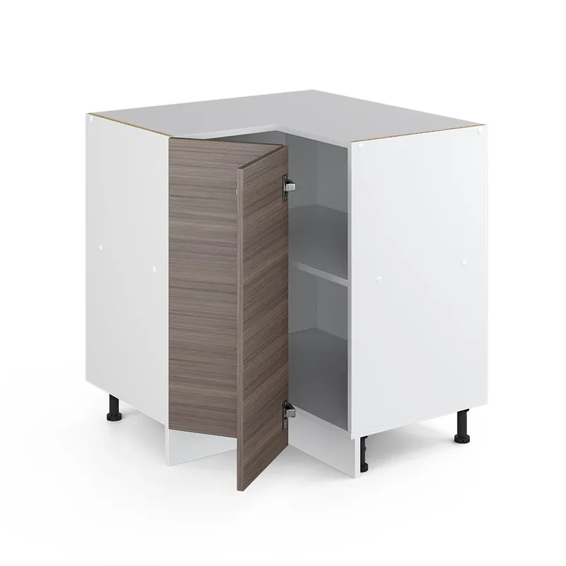 Dokud Zásoby Vydrží Rohová skříňka R-Line Ušlechtilá šedá 75.6 cm , PD Dub Vicco