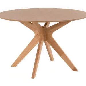 Originální Dubový kulatý jídelní stůl Somcasa Carmel 120 cm