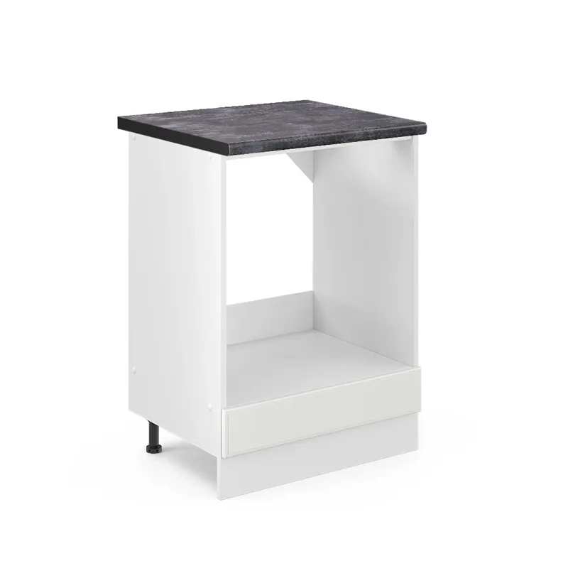 Nejprodávanější Skříňka na vestavěnou troubu R-Line Bílý venkovský dům 60 cm , PD Antracit Vicco