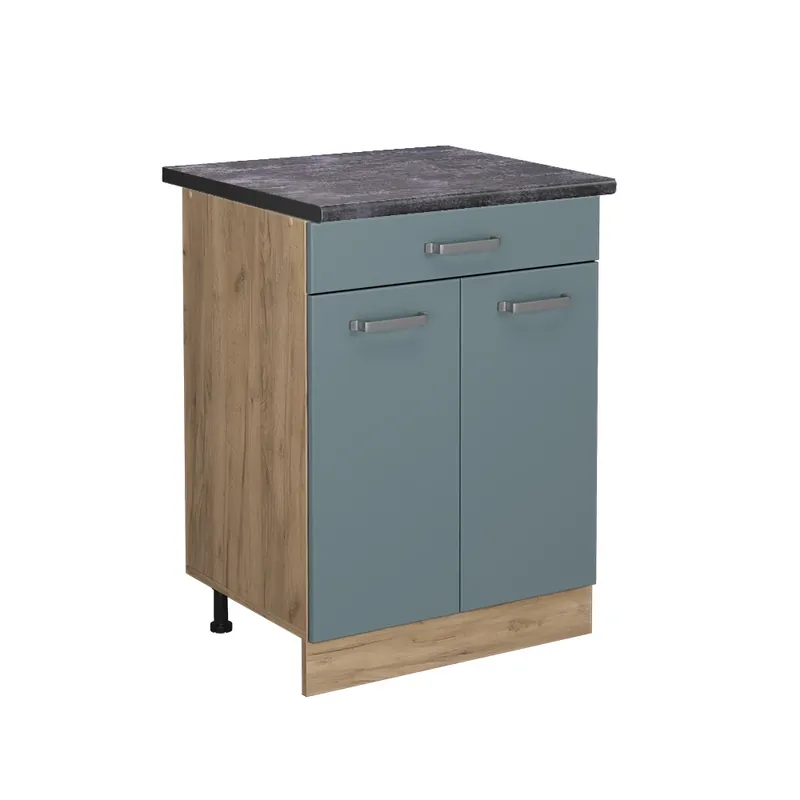 Speciální Cena Spodní skříňka kuchyňské linky R-Line Modrošedá 60 cm se zásuvkou, PD Antracit Vicco
