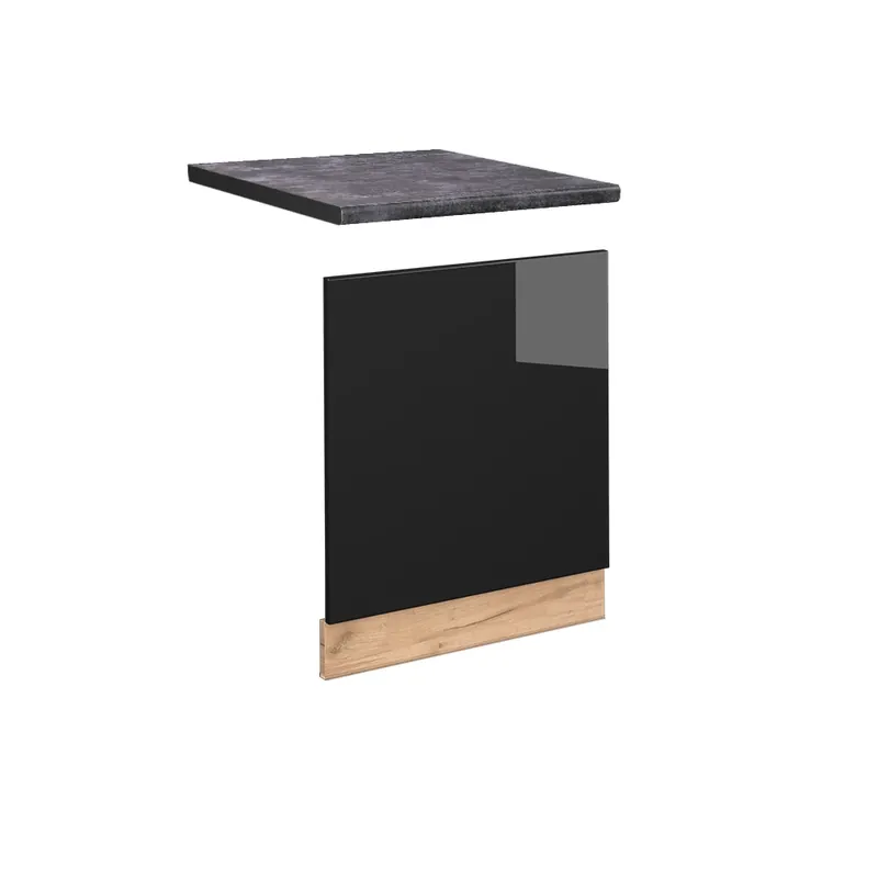 Finální Výprodej Přední panel Fame-Line Černý dub vysoký lesk 60 cm , PD Antracit Vicco