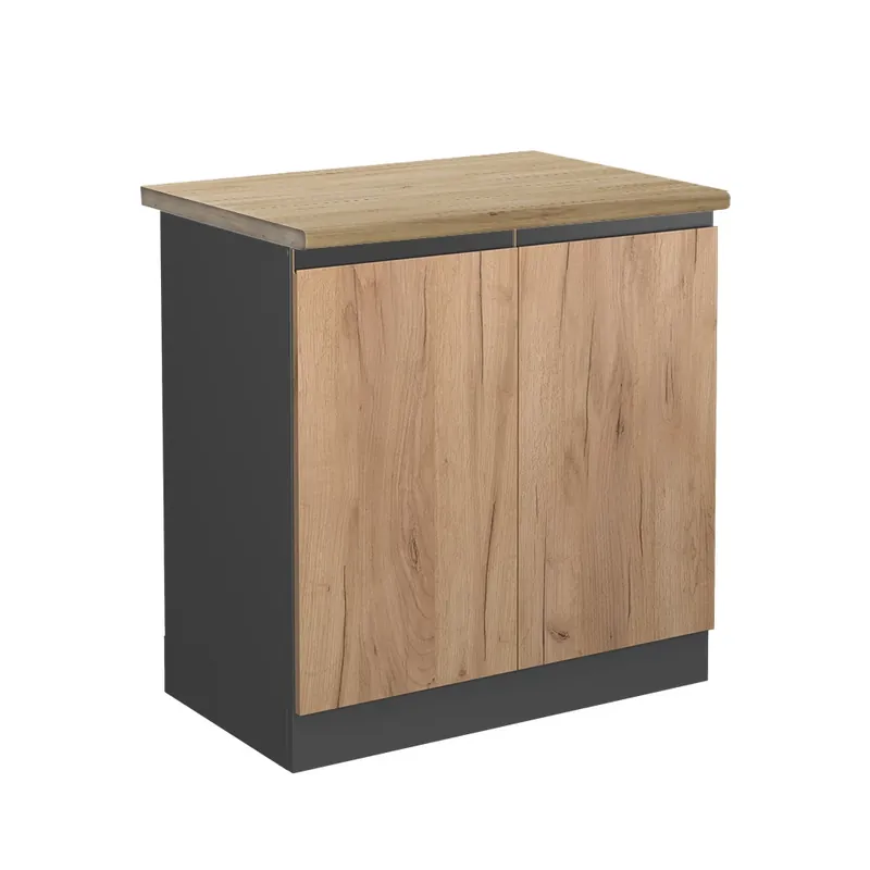 Skříňka pod dřez R-Line Zlatý mocný dub 80 cm , PD Dub Vicco Víkendová Akce