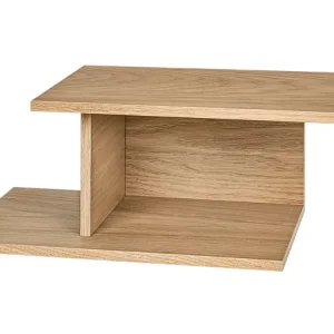 Sleva Dubový závěsný noční stolek Tann 50 x 26 cm, levý